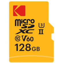 Kodak MicroSDXC 128GB UHS-II U3 A1 V60 Ultra Pro Kodak MicroSDXC 128GB UHS-II U3 A1 V60 Ultra Pro