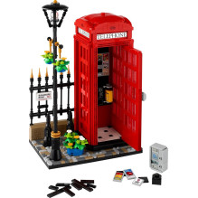 LEGO IDEAS 21347 Raudona Londono telefono būdelė