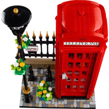LEGO IDEAS 21347 Raudona Londono telefono būdelė