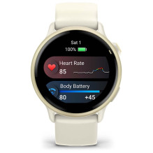 Garmin vívoactive 6 3.05 cm (1.2") AMOLED 42 mm Digital 390 x 390 pixels Touchscreen White Wi-Fi GPS (satellite)