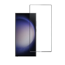 Tempered glass to Samsung Galaxy S23 ULTRA (full glue / case friendly) Blue Star 5D black Tempered glass to Samsung Galaxy S23 ULTRA (full glue / case friendly) Blue Star 5D black