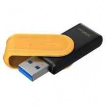 „Kingston DataTraveler“ 512 GB nešiojamas USB 3.2, juodas / geltonas „Kingston DataTraveler“ 512 GB nešiojamas USB 3.2, juodas / geltonas