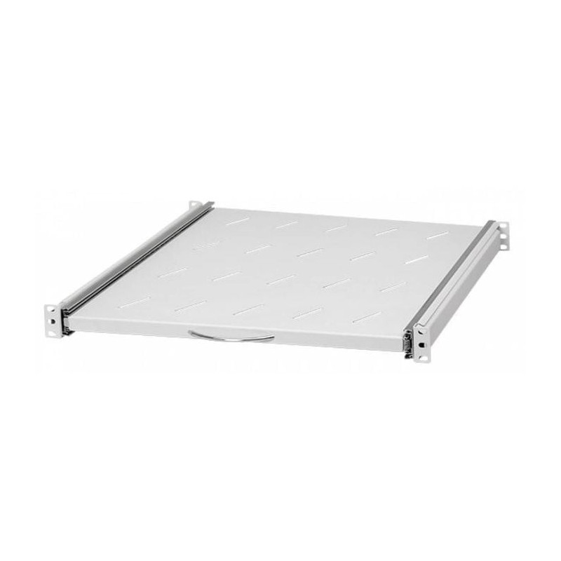 Ištraukiama lentyna 19'' spintai 1U 600mm A-HDB60G (su bėgeliais, pilka)
