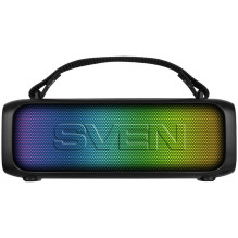 Garsiakalbis 2.0 nešiojamas SVEN PS-235, juodas (12W, TWS, ), galia 2x6W (RMS), Bluetooth, FM, USB, ličio 1500mA*h