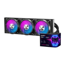 CPU Aušintuvas - DarkFlash UV360 AIO Vandens Aušinimo Sistema 360mm, 320W TDP, OLED Ekranas, Juoda CPU Aušintuvas - DarkFlash UV360 AIO Vandens Aušinimo Sistema 360mm, 320W TDP, OLED Ekranas, Juoda