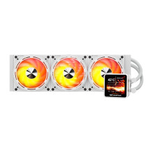 Vandens aušintuvas - darkFlash DE360, 2.88 colių IPS ekranas, 3 x 120mm PWM ventiliatoriai, Balta Vandens aušintuvas - darkFlash DE360, 2.88 colių IPS ekranas, 3 x 120mm PWM ventiliatoriai, Balta