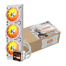 Vandens aušintuvas - darkFlash DE360, 2.88 colių IPS ekranas, 3 x 120mm PWM ventiliatoriai, Balta Vandens aušintuvas - darkFlash DE360, 2.88 colių IPS ekranas, 3 x 120mm PWM ventiliatoriai, Balta