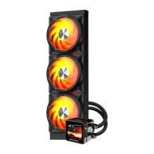 CPU Vandens Aušintuvas - darkFlash DE360 2.88-Inch IPS Ekranas, 3x 120mm PWM Ventiliatoriai, ARGB Juodas CPU Vandens Aušintuvas - darkFlash DE360 2.88-Inch IPS Ekranas, 3x 120mm PWM Ventiliatoriai, ARGB Juodas
