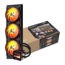 CPU Vandens Aušintuvas - darkFlash DE360 2.88-Inch IPS Ekranas, 3x 120mm PWM Ventiliatoriai, ARGB Juodas CPU Vandens Aušintuvas - darkFlash DE360 2.88-Inch IPS Ekranas, 3x 120mm PWM Ventiliatoriai, ARGB Juodas