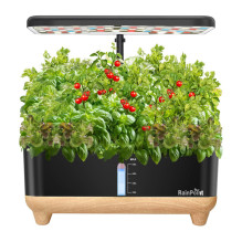 Hidroponinė Augimo Sistema - RainPoint Hidroponinis Augimo Rinkinys, 5L Rezervuaras, 13 Augalų, LED Apšvietimas Baltas
