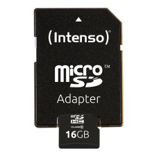 MEMORY MICRO SDHC 16GB C10 / W / ADAPTER 3413470 INTENSO MEMORY MICRO SDHC 16GB C10 / W / ADAPTER 3413470 INTENSO