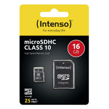 MEMORY MICRO SDHC 16GB C10 / W / ADAPTER 3413470 INTENSO MEMORY MICRO SDHC 16GB C10 / W / ADAPTER 3413470 INTENSO