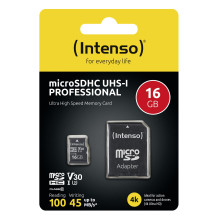 MEMORY MICRO SDHC 16GB C10 / W / ADAPTER 3433470 INTENSO