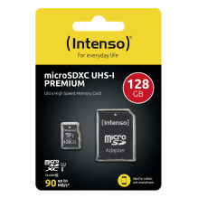 MEMORY MICRO SDXC 128GB UHS-I / W / ADAPTER 3423491 INTENSO MEMORY MICRO SDXC 128GB UHS-I / W / ADAPTER 3423491 INTENSO