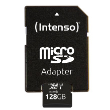 MEMORY MICRO SDXC 128GB UHS-I / W / ADAPTER 3423491 INTENSO MEMORY MICRO SDXC 128GB UHS-I / W / ADAPTER 3423491 INTENSO