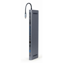 I / O ADAPTER USB-C TO HDMI / USB3 / 9IN1 A-CM-COMBO9-01 GEMBIRD I / O ADAPTER USB-C TO HDMI / USB3 / 9IN1 A-CM-COMBO9-01 GEMBIRD