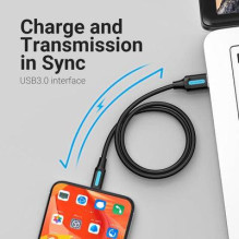 CABLE USB3.0 TO USB-C MALE / 2M BLACK COZBH VENTION CABLE USB3.0 TO USB-C MALE / 2M BLACK COZBH VENTION