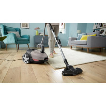 Dulkių siurblys, PHILIPS, su maišeliu, 900 vatų, talpa 4 l, triukšmas 77 dB, smėlio spalvos, svoris 4,6 kg, XD5122 / 10