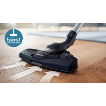 Dulkių siurblys, PHILIPS, su maišeliu, 900 vatų, talpa 4 l, triukšmas 77 dB, smėlio spalvos, svoris 4,6 kg, XD5122 / 10