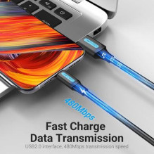 USB-C–USB2.0 JUODAS KABELIS / 1M PVC, CORBF VENTIONE USB-C–USB2.0 JUODAS KABELIS / 1M PVC, CORBF VENTIONE