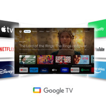 TV Set, THOMSON, 65", 4K / Smart, QLED, 3840x2160, Wireless LAN, Bluetooth, Google TV, Dark Grey, 65QG4S14