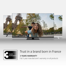 Televizorius, THOMSON, 65 col., 4K / Smart, QLED, 3840x2160, belaidis LAN, Bluetooth, Google TV, tamsiai pilka, 65QG4S14