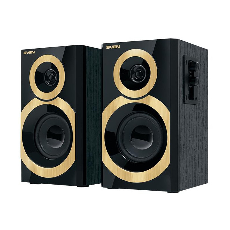 SVEN SPS-619 Black RMS 20W 2x10W gold / black