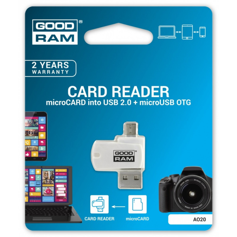 GoodRam MicroUSB / USB 2.0 Reader (AO20-MW01R11)