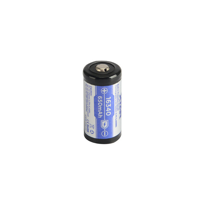 Akumulators 16340 XTAR lādējams CR123 3.7V litija Max 850 mAh iep. 1 gb.