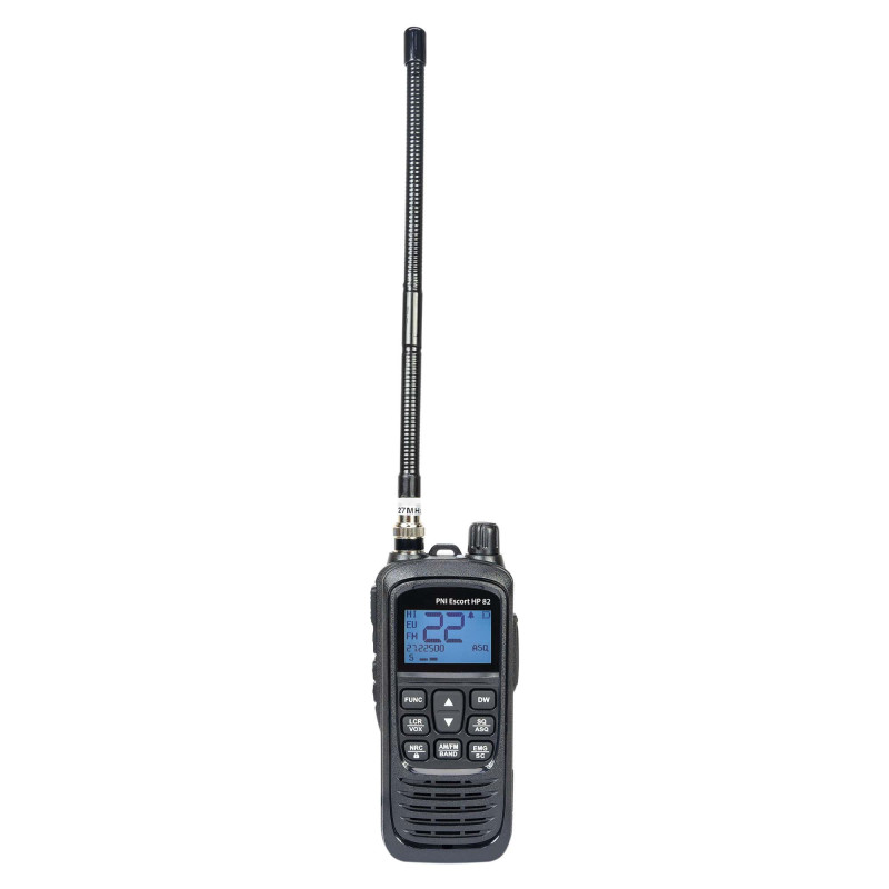 Portatīvā CB rācija Escort HP 82, multistandarta, 4W, 12V, AM-FM, NRC, Dual Watch, Roger