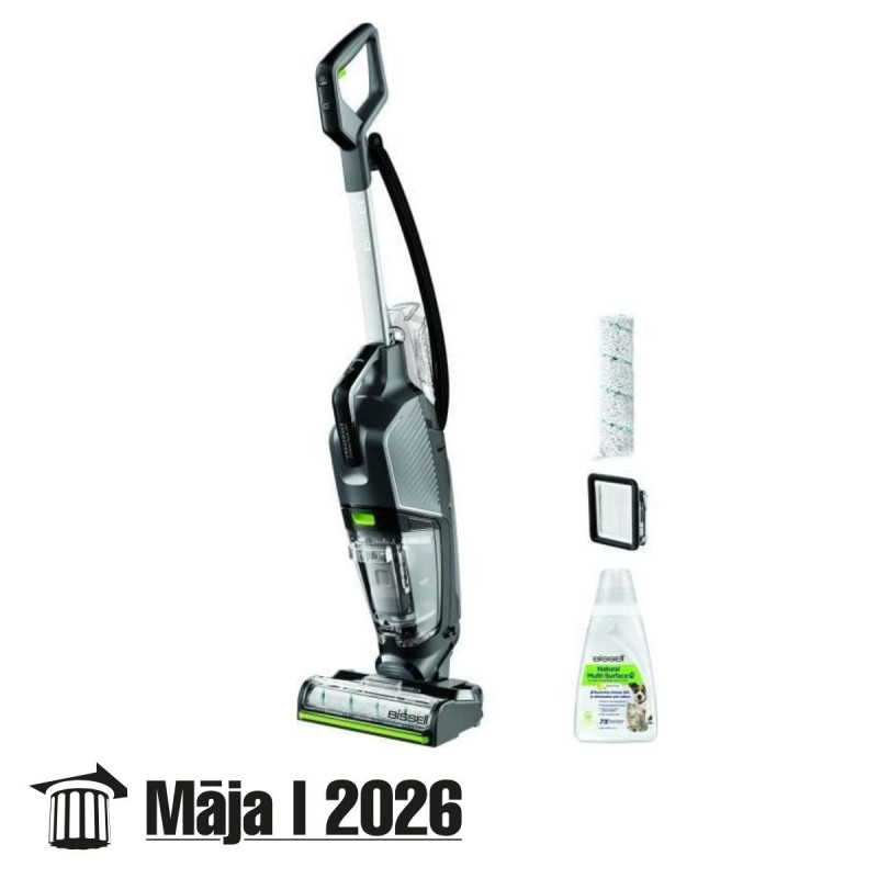 Bissell CrossWave HydroSteam PET Select vertikalus dulkių siurblys AC Sausas ir drėgnas siurbimas Be maišelio 0 l 1100 W