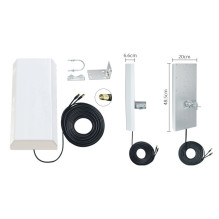 5G / LTE / CBRS 2x2MIMO antena, 1.7-3.8GHz, 2x 18dBi