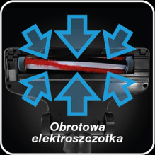OB90 ELDOM, VESS vertikalus dulkių siurblys, belaidis, elektrinis šepetys OB90 ELDOM, VESS vertikalus dulkių siurblys, belaidis, elektrinis šepetys