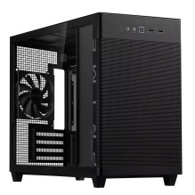 Case, ASUS, Prime AP201 Tempered Glass, Micro, Not included, MicroATX, MiniITX, Colour Black, PRIMEAP201TG