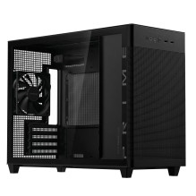 Case, ASUS, Prime AP201 Tempered Glass, Micro, Not included, MicroATX, MiniITX, Colour Black, PRIMEAP201TG