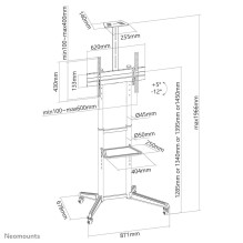 TELEVIZORIAUS ACC GRINDŲ STOVAS 37-70' / FL50-550BL1 NEOMONTS