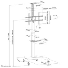 TV SET ACC FLOOR STAND BLACK / 37-70" PLASMA-M1900E NEOMOUNTS TV SET ACC FLOOR STAND BLACK / 37-70" PLASMA-M1900E NEOMOUNTS