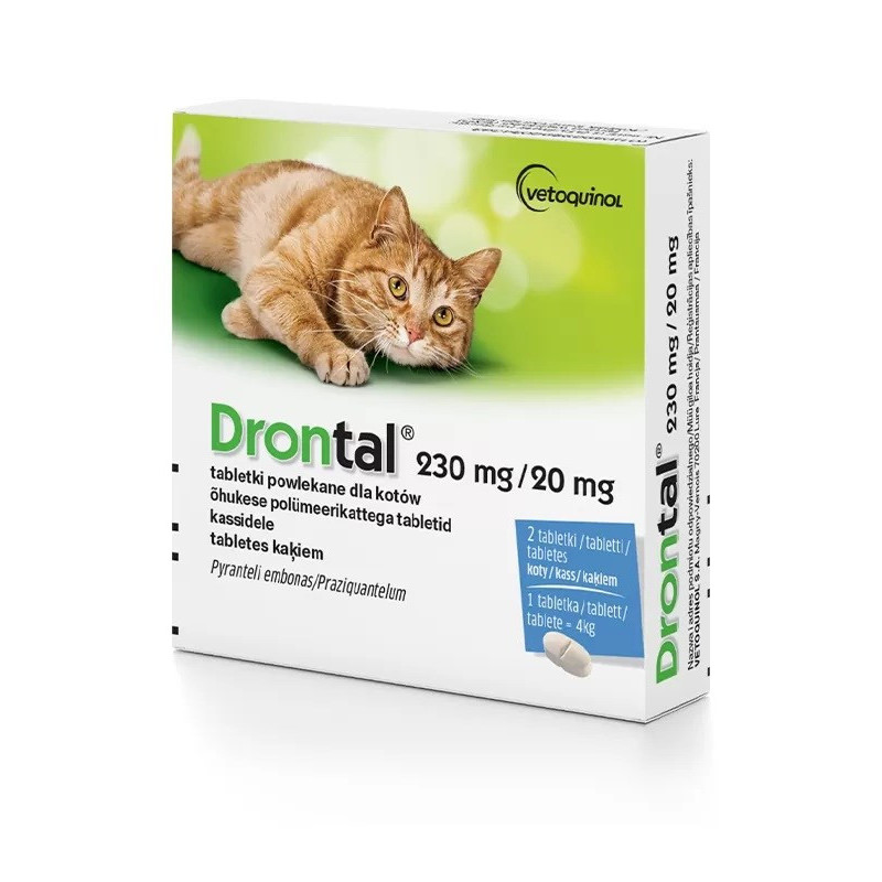 VETOQUINOL Drontal - worming tablets for cats