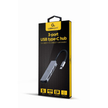 I / O HUB USB-C 3PORT+CR / UHB-CM-CRU3P1U2P2-01 GEMBIRD I / O HUB USB-C 3PORT+CR / UHB-CM-CRU3P1U2P2-01 GEMBIRD