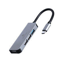 Įvesties / išvesties šakotuvas USB-C 4 prievadų / UHB-CM-U3P1U2P3-01 GEMBIRD Įvesties / išvesties šakotuvas USB-C 4 prievadų / UHB-CM-U3P1U2P3-01 GEMBIRD