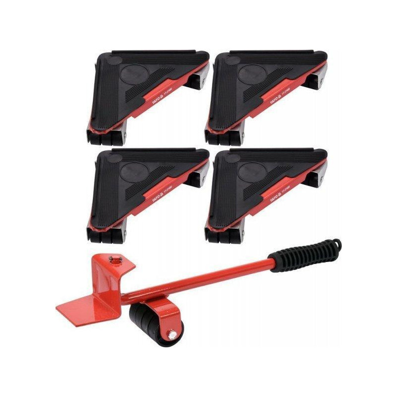 Yato Furniture transport rollers up to 300 kg. 4 pcs.+Lifting Lever YT-37490