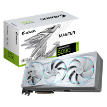 Grafikos Plokštė - GIGABYTE AORUS GeForce RTX 5090 MASTER ICE 32G, 32GB GDDR7, 2655MHz, Juoda Grafikos Plokštė - GIGABYTE AORUS GeForce RTX 5090 MASTER ICE 32G, 32GB GDDR7, 2655MHz, Juoda