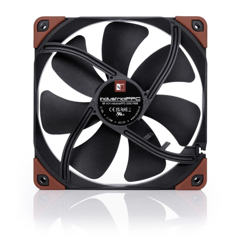 Aušintuvas - Noctua NF-A14 INDUSTRIALPPC-2000 PWM 14cm 2000 RPM Juodas ...