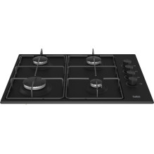 Įmontuojama Viryklė - Beko HIBG64120SB 60 Cm Dujinė, Juoda