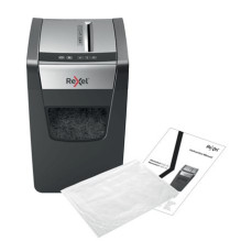 Popieriaus Smulkintuvas - Rexel Momentum X312-SL, Smulkinimas Mažais Gabalėliais, Juoda, Pilka