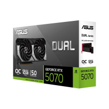 Vaizdo Plokštė - ASUS Dual RTX 5070 OC 12GB GDDR7 6144 CUDA Cores 7680x4320