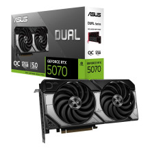 Vaizdo Plokštė - ASUS Dual RTX 5070 OC 12GB GDDR7 6144 CUDA Cores 7680x4320