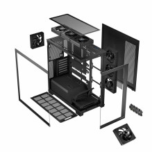 Kompiuterio Korpusas - MODECOM VOLCANO STELLAR ARGB MIDI Tower ATX USB C Juodas Kompiuterio Korpusas - MODECOM VOLCANO STELLAR ARGB MIDI Tower ATX USB C Juodas