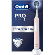 Elektrinis Dantų Šepetėlis - Oral-B PRO1 Rožinis Elektrinis Dantų Šepetėlis su 3D Valymu