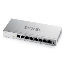 Tinklo jungiklis - Zyxel GS1200-8HPV3 8-Port L2 Gigabit PoE 68W Pilkas